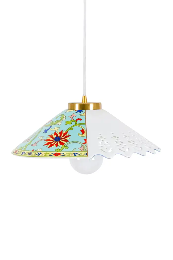 Seletti lampada sospesa in porcellana 36 x 35 x 14 cm Multicolore