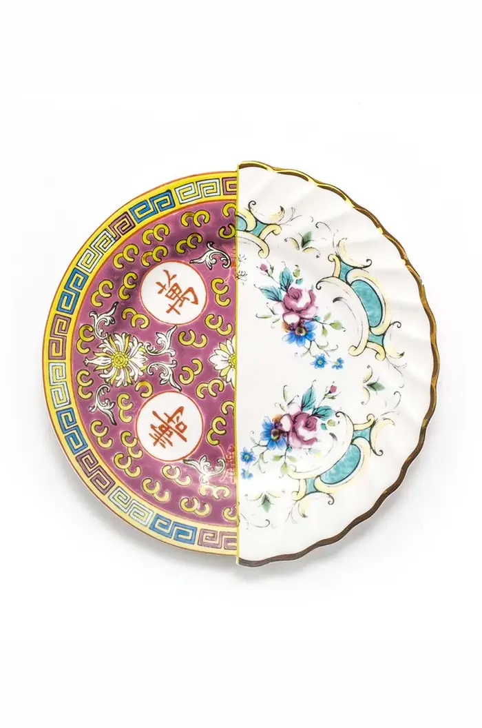 piatto da dessert Eudossia Multicolore