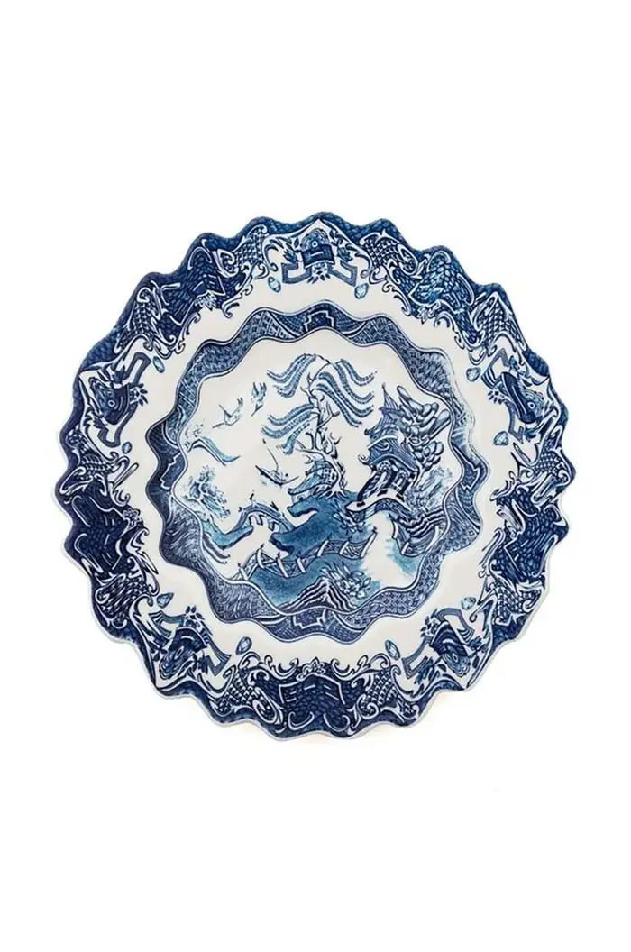 Seletti piatto da portata WIllow Wave Multicolore