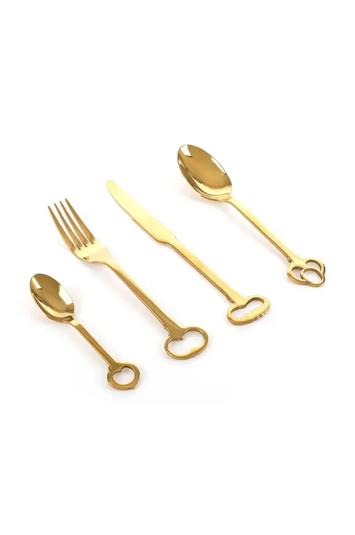 set di posate per 6 persone Keytlery 24-pack Giallo