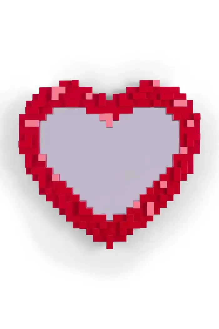 Seletti specchio da parete Pixel Mirror Multicolore