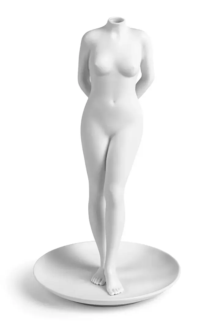 Seletti vaso decorativo La Timida 26 cm Bianco