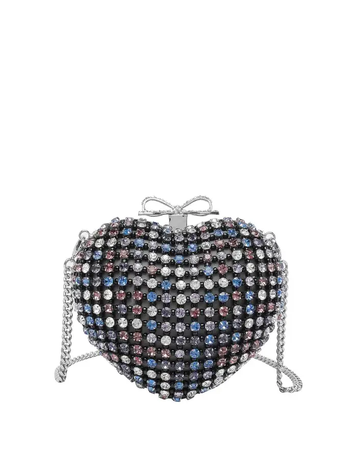 Self Portrait Pochette cuore di cristallo Multicolore
