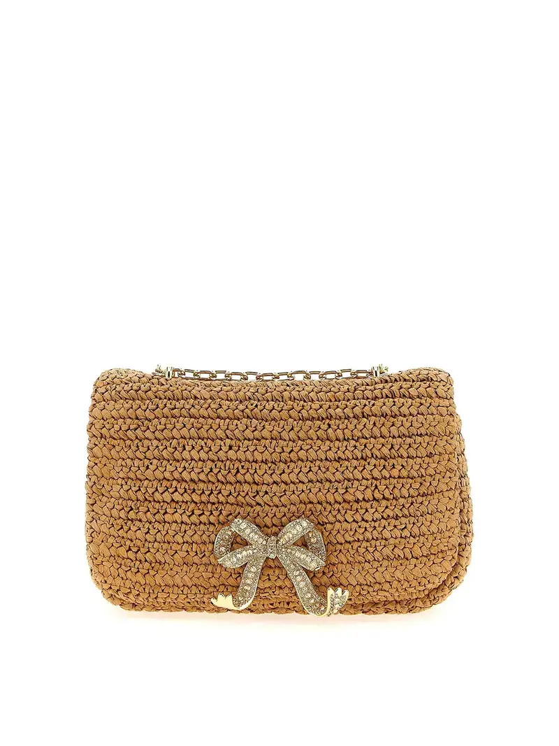 Self Portrait Sacca a tracolla del fascino di raffa Beige