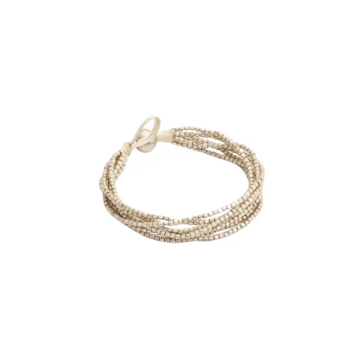 Selmark Bracciale multifilo Nacrã© Argenté