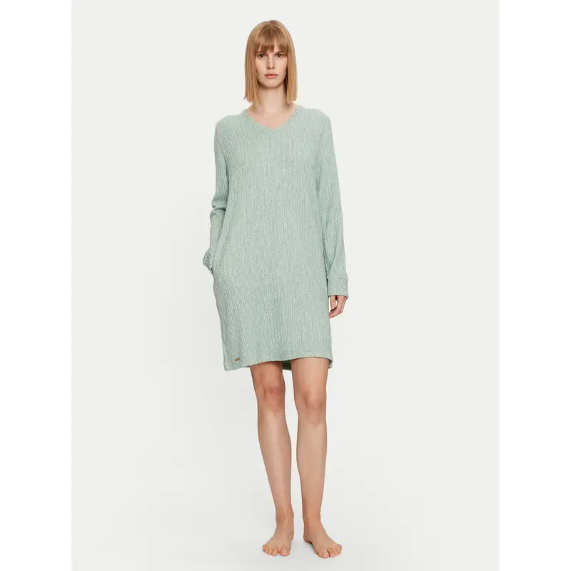 Selmark Camicia da notte Espiga P6463 Verde Regular Fit