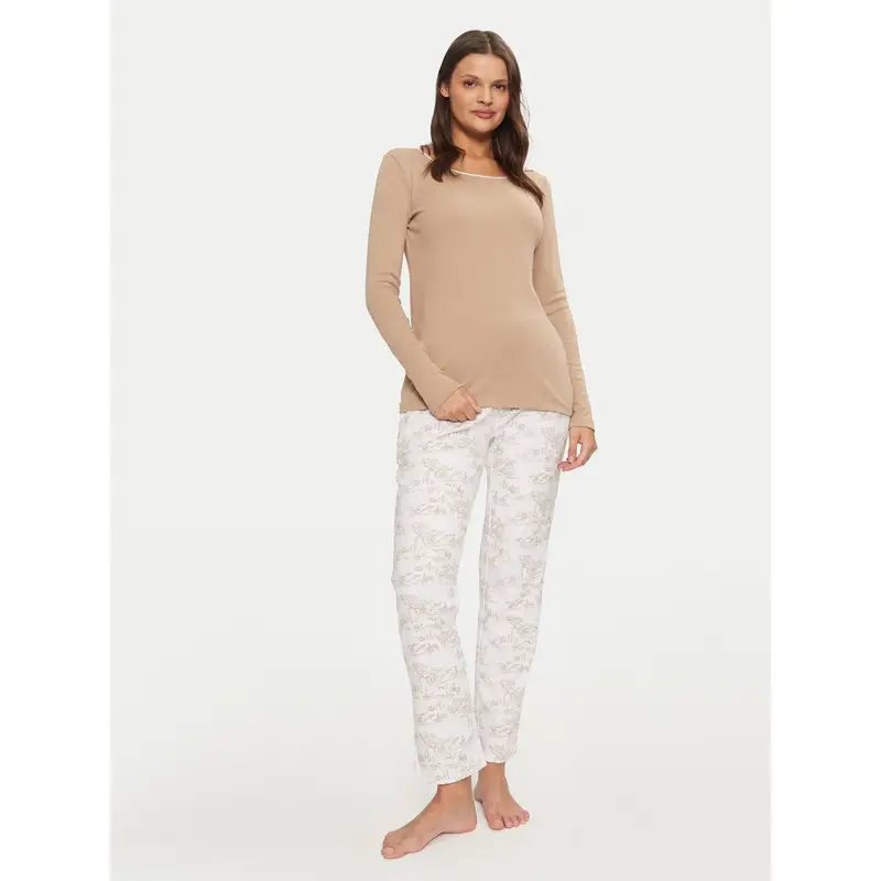 Selmark Pigiama P9373 Beige Regular Fit