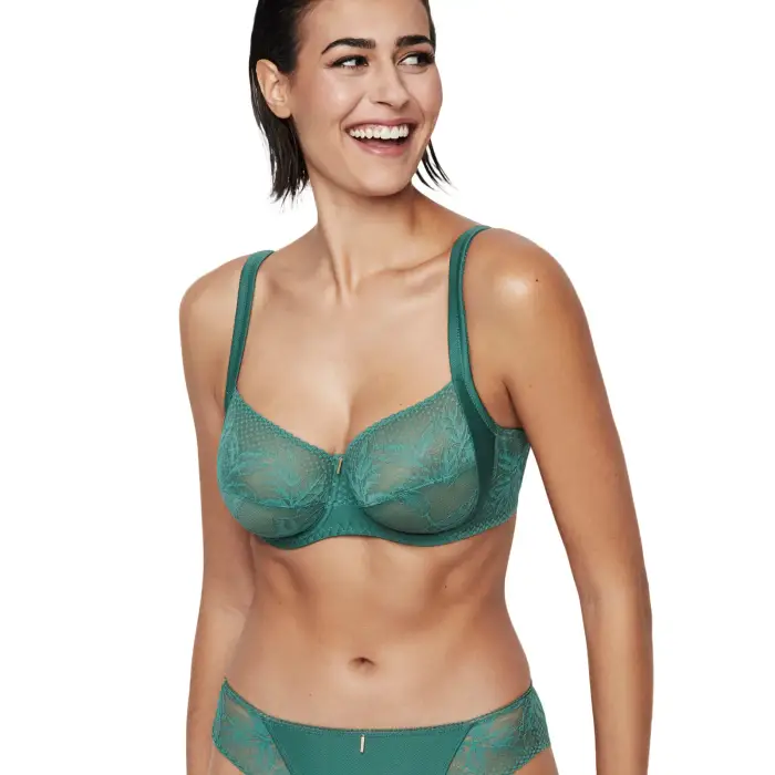 Selmark Reggiseno con coppe e struttura confortevole per donna Malitzia Vert