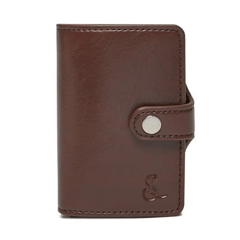 Semi Line Custodie per carte di credito P8296-3 Marrone