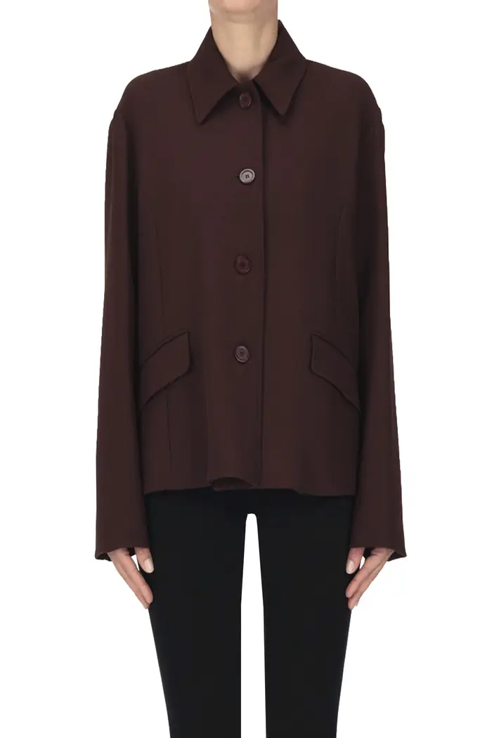 Semicouture Blazer svasato Bordeaux