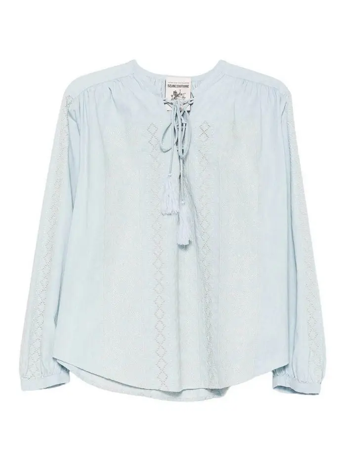 Semicouture Blusa Zillah azzurra Multicolore