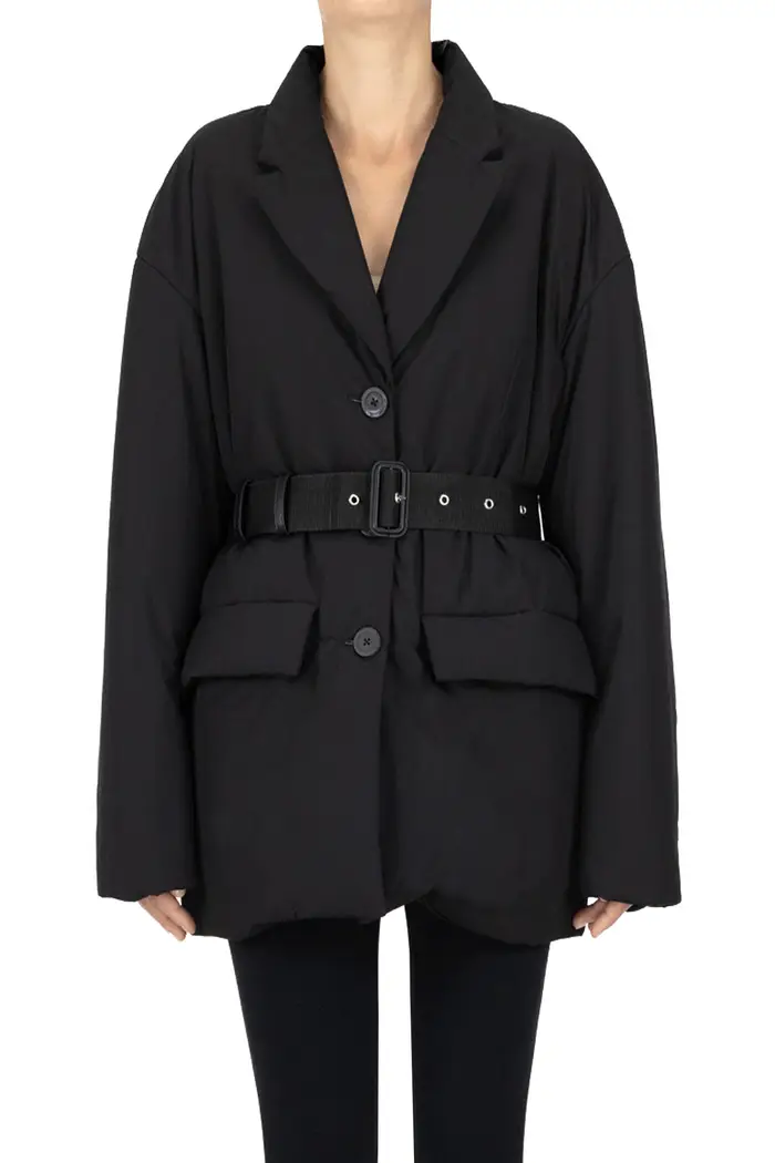 Semicouture Piumino ecofriendly stile blazer Nero