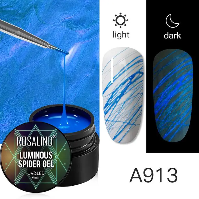 Senalay ROSALIND 5ml Smalto per unghie in gel lucido Arcobaleno Glitter Pittura Unghie artistiche Design Vernis Smalto semipermanente Gel