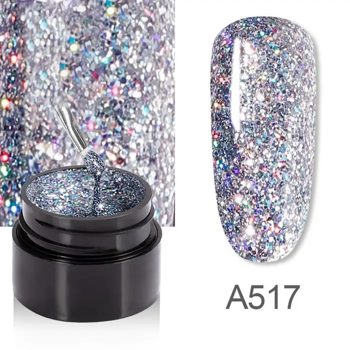Senalay ROSALIND 5ml Smalto per unghie in gel lucido Arcobaleno Glitter Pittura Unghie artistiche Design Vernis Smalto semipermanente Gel