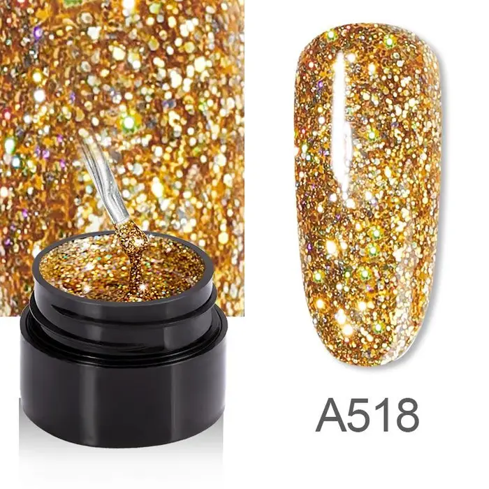 Senalay ROSALIND 5ml Smalto per unghie in gel lucido Arcobaleno Glitter Pittura Unghie artistiche Design Vernis Smalto semipermanente Gel