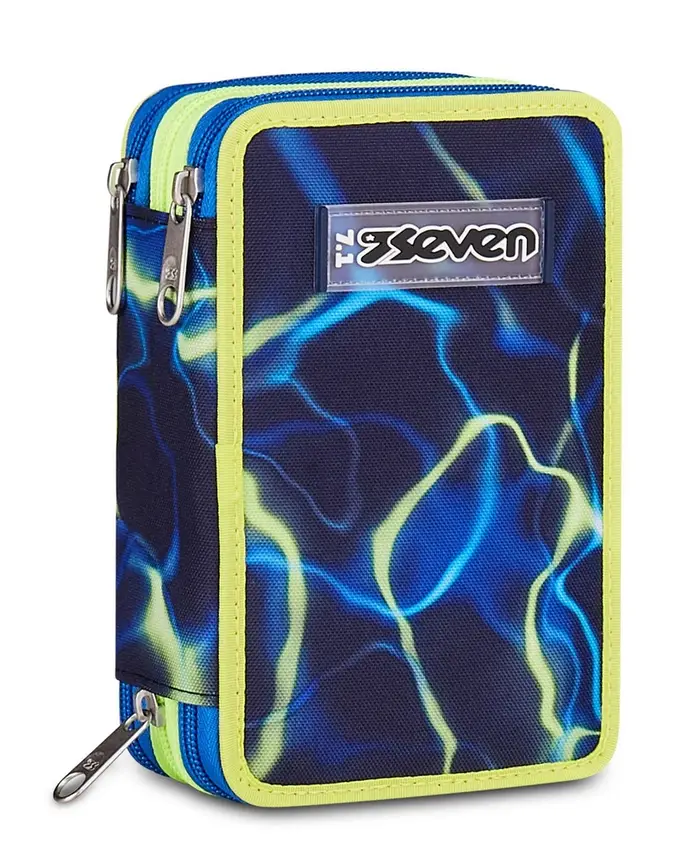 Seven Astuccio scuola 3 zip Electricvibe Boy