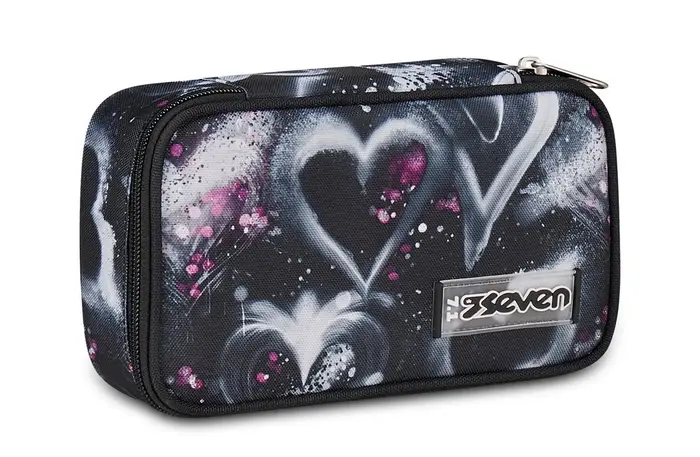 Seven Astuccio scuola Quick Case Freethink Girl Jet Black