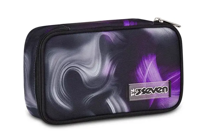 Seven Astuccio scuola Quick Case Freethink Girl Steel Gray