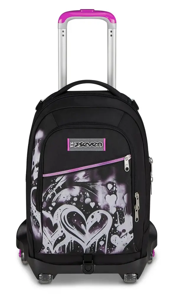 Seven Trolley scuola Jack 8 ruote Plumpy Line Girl