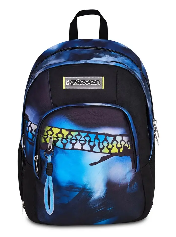 Seven Zaino scuola Dual Detach Blu Fusion