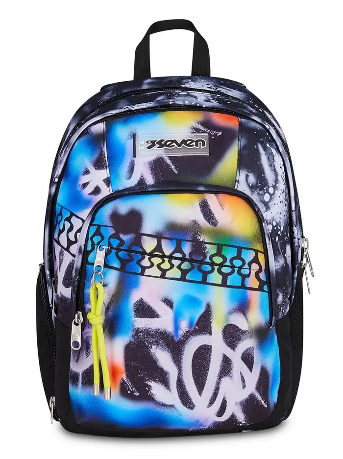 Seven Zaino scuola Dual Detach Buzzy Note Boy