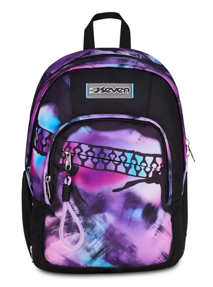 Seven Zaino scuola Dual Detach Pink Fusion