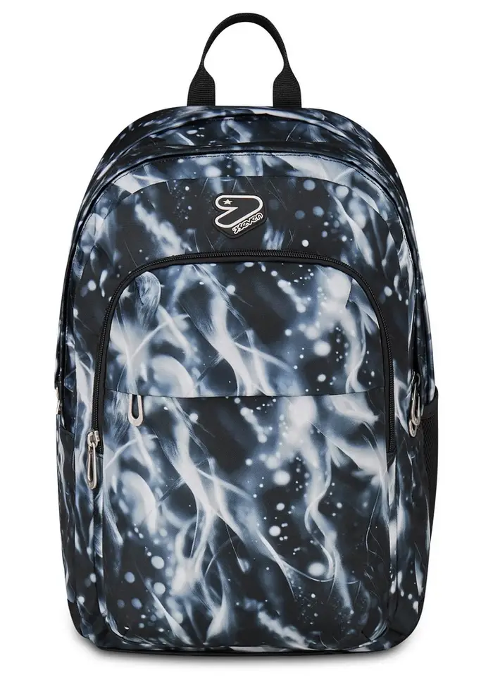 Seven Zaino scuola The Double Pro XXL Detach Jet Black
