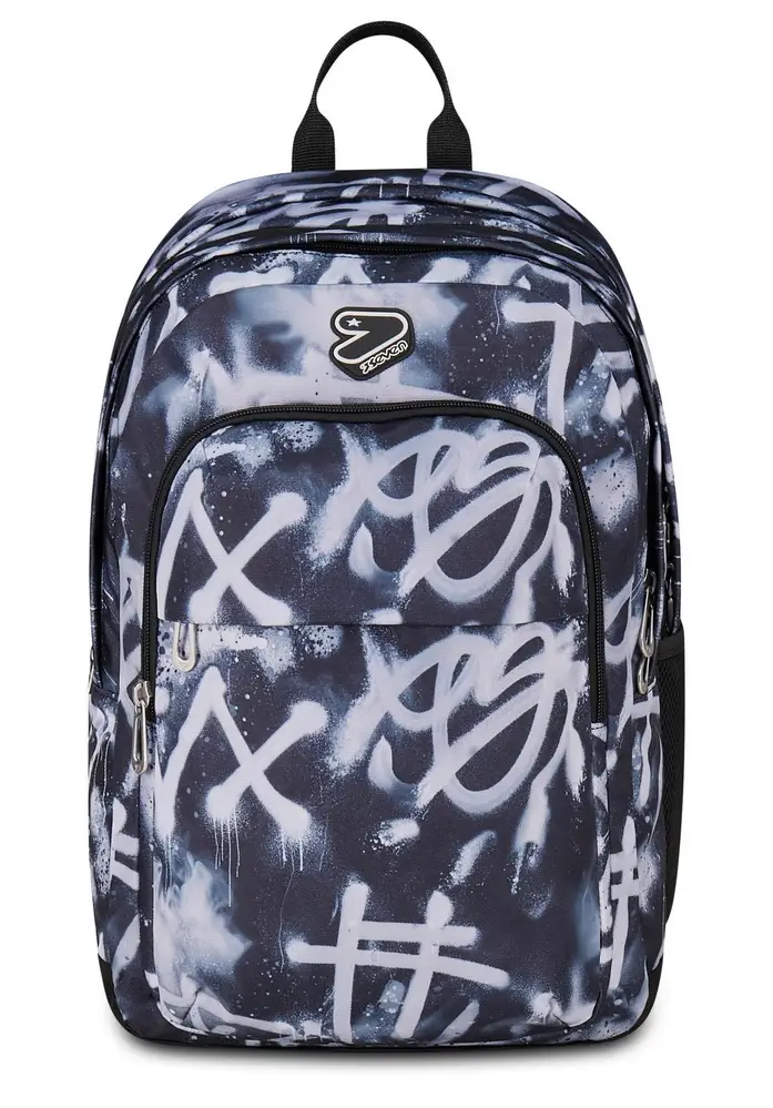 Seven Zaino scuola The Double Pro XXL Detach Pirate Black