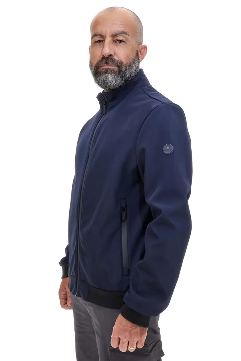 SEVENOAKS Giubbino blu con zip e polsini elasticizzati 21 [BLUE]