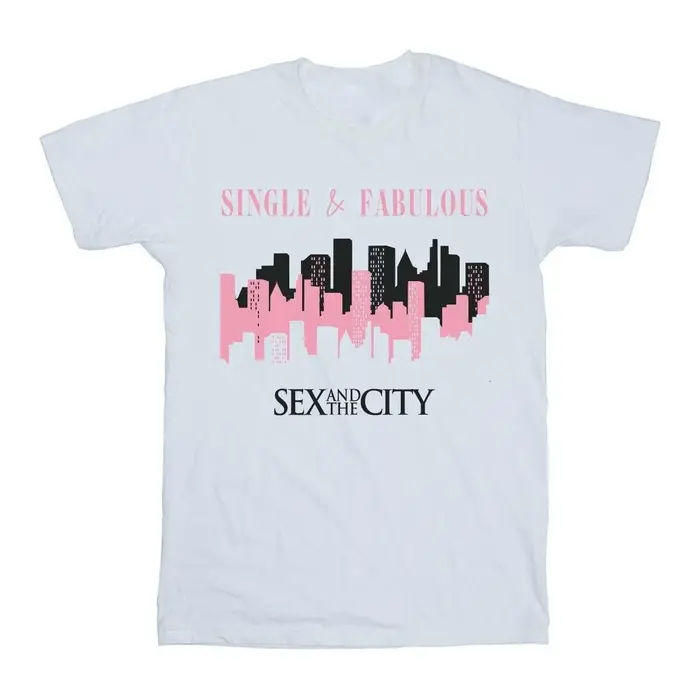 T-shirts a maniche lunghe Sex And The City Happy Galentine Day Bianco