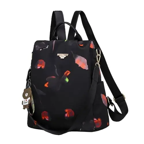 shepretty Zaino Donna antifurto Borsa Tracolla Zainetto Viaggio Daypack zaino donna scuola, AL911Farfalla