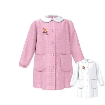 Siggi GREMBIULE ASILO BAMBINA 33GR4331 RICAMO BALLERINA E CAGNOLINO