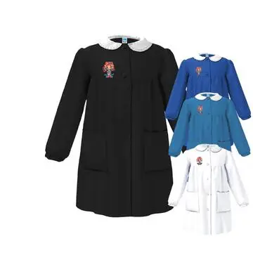 Siggi GREMBIULE SCUOLA BAMBINA 33GR4366 RICAMO RAGAZZA