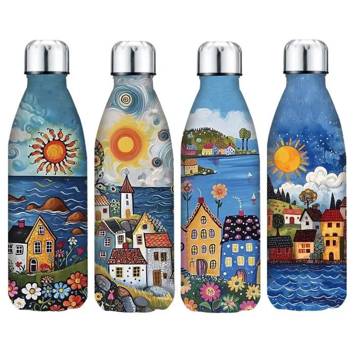 Signes Grimalt Statuette e figurine Borraccia Termica Little Houses Con Scatola Regalo Blu