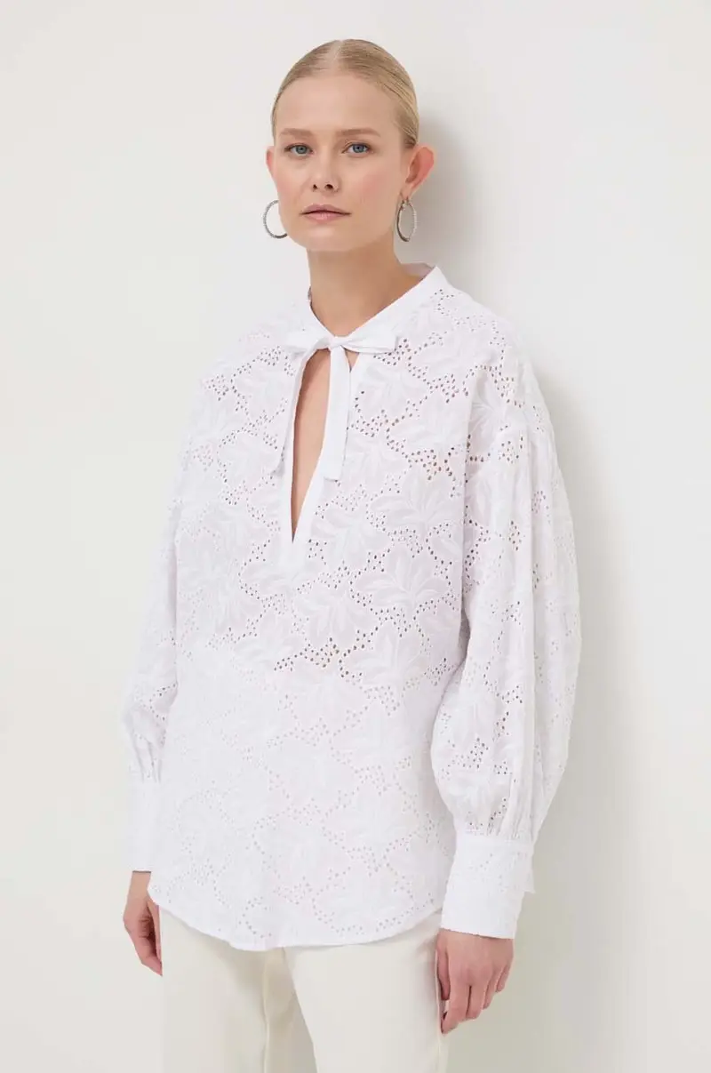 Silvian Heach camicetta in cotone donna colore bianco