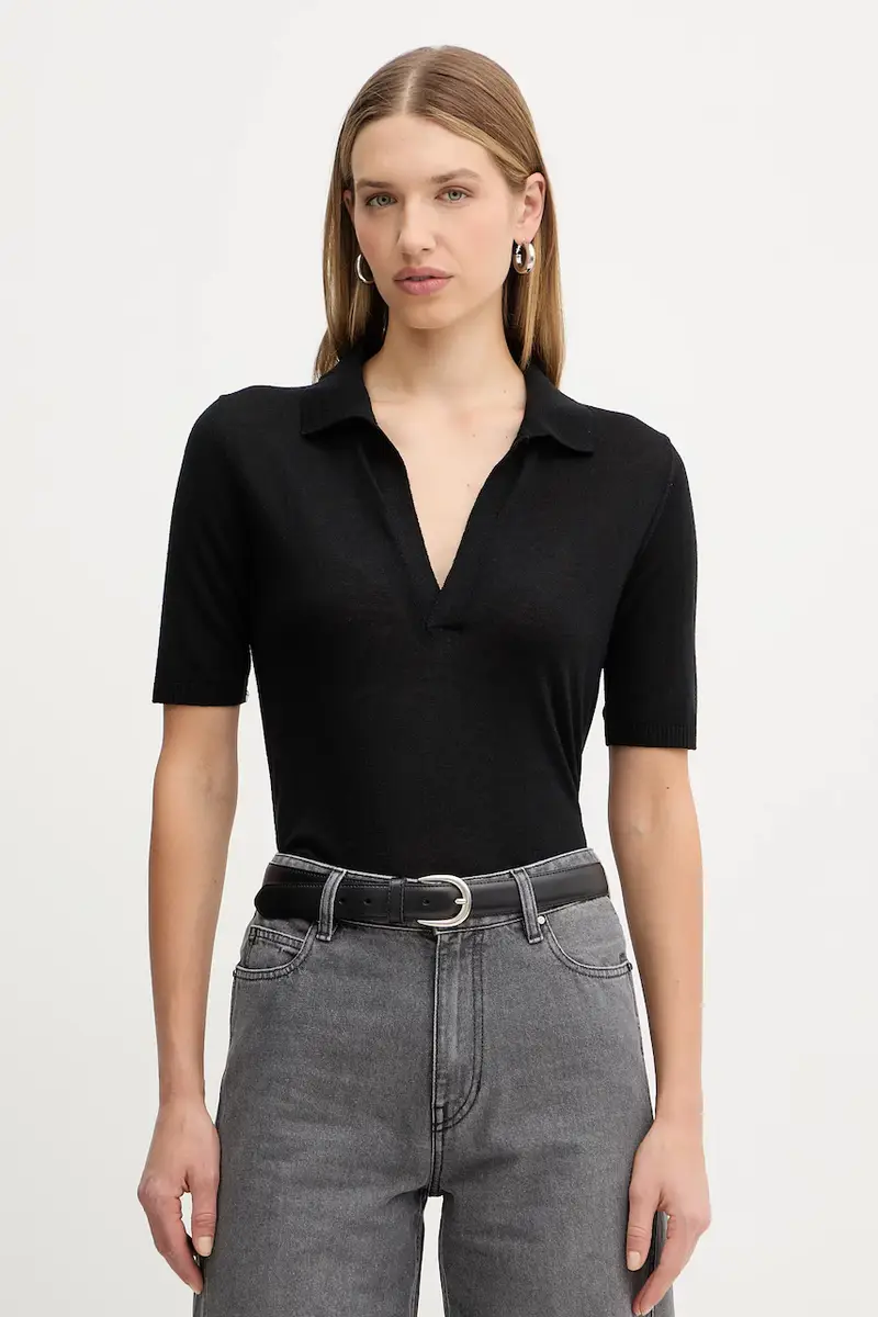 SIMONA CORSELLINI Polo Donna Nero 3847052