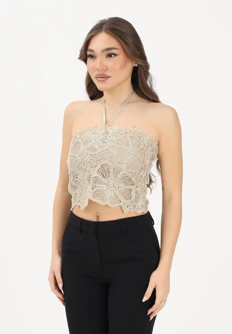 SIMONA CORSELLINI Top Donna Oro 4497627