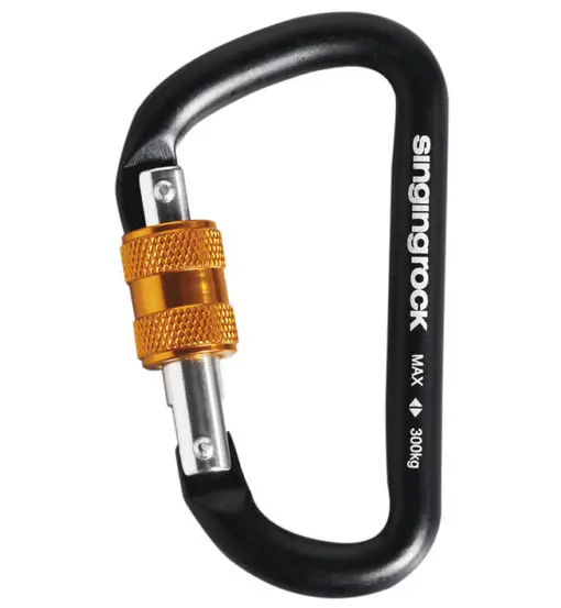 Singing Rock Mini D Screw - moschettone Black