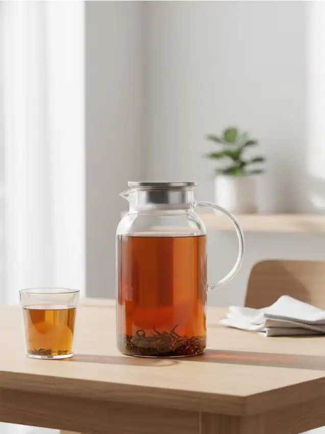 Sinsay Brocca in vetro con coperchio in metallo - clear