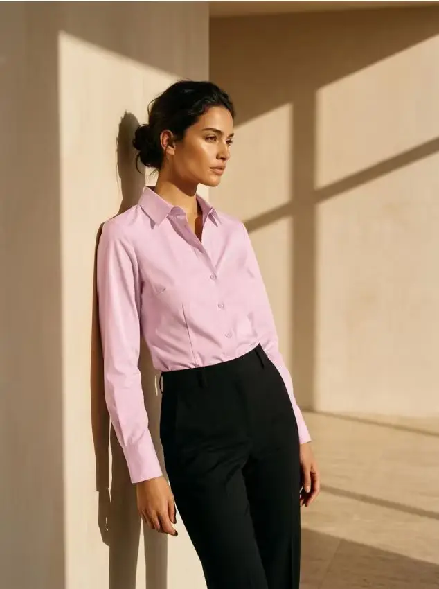 Camicia a maniche lunghe - rosa