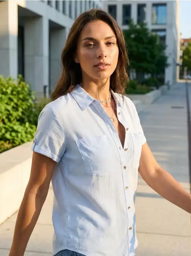 Camicia - blu pallido