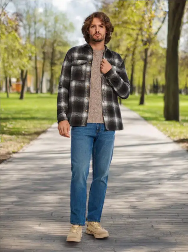 Sinsay Camicia comfort fit - nero