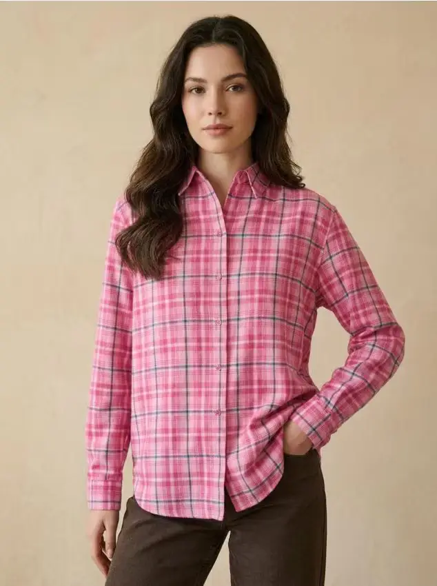 Sinsay Camicia in flanella con fantasia a quadri - multicolor