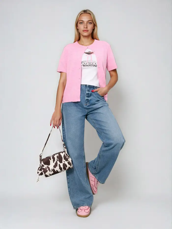 Sinsay Cardigan Rosa 5126364 miniatura 5