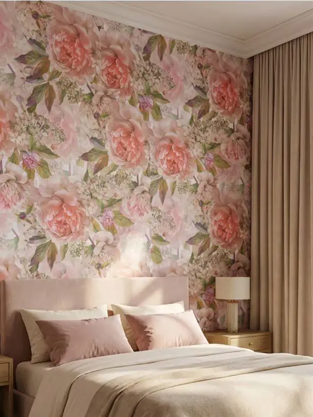 Sinsay Carta da parati autoadesiva con motivo floreale - multicolor