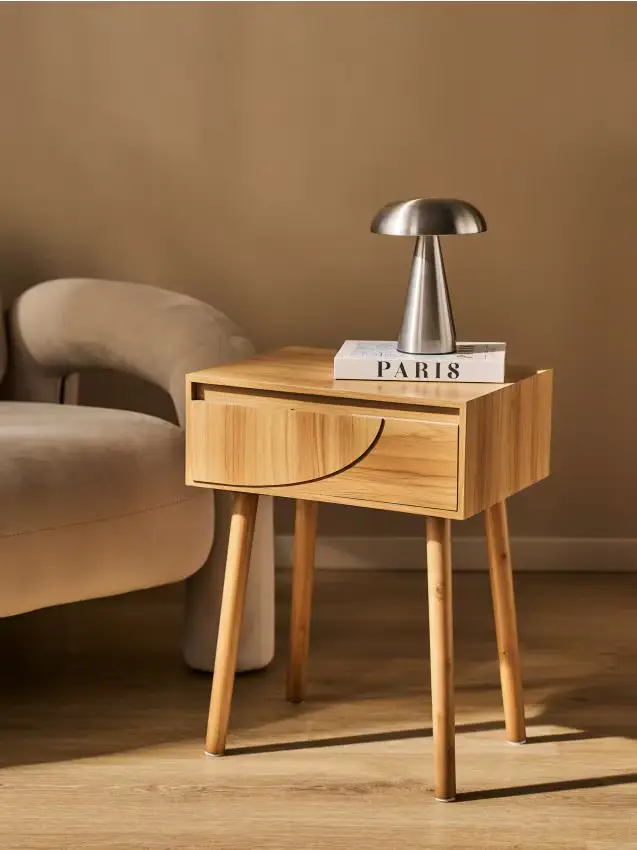 Comodino con cassetto - beige