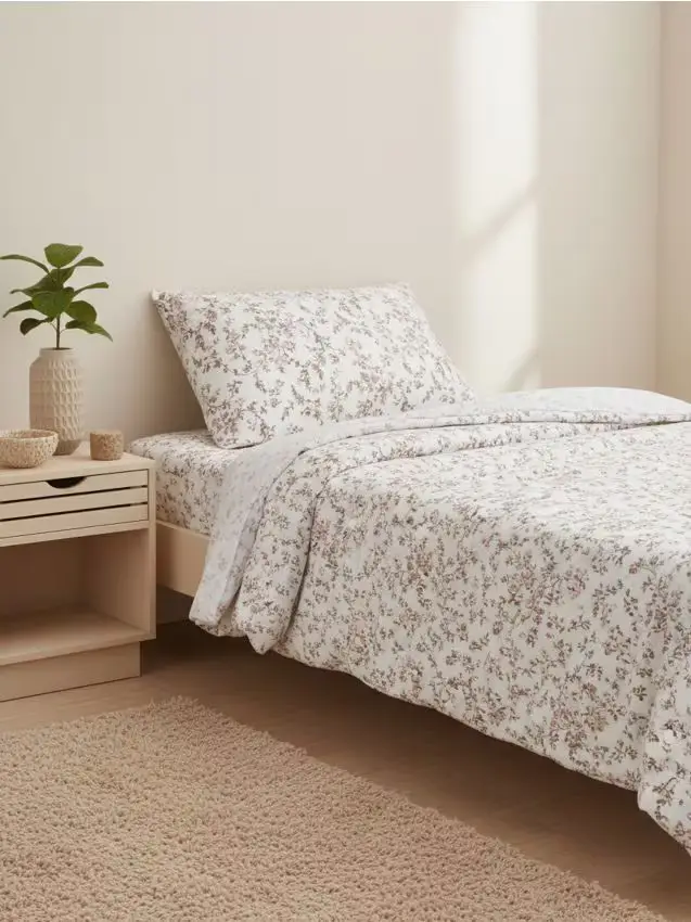 Sinsay Completo di biancheria da letto in raso - beige