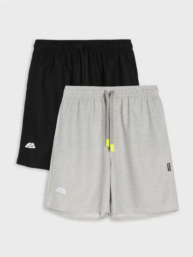 Sinsay Confezione da 2 pantaloncini sportivi - nero