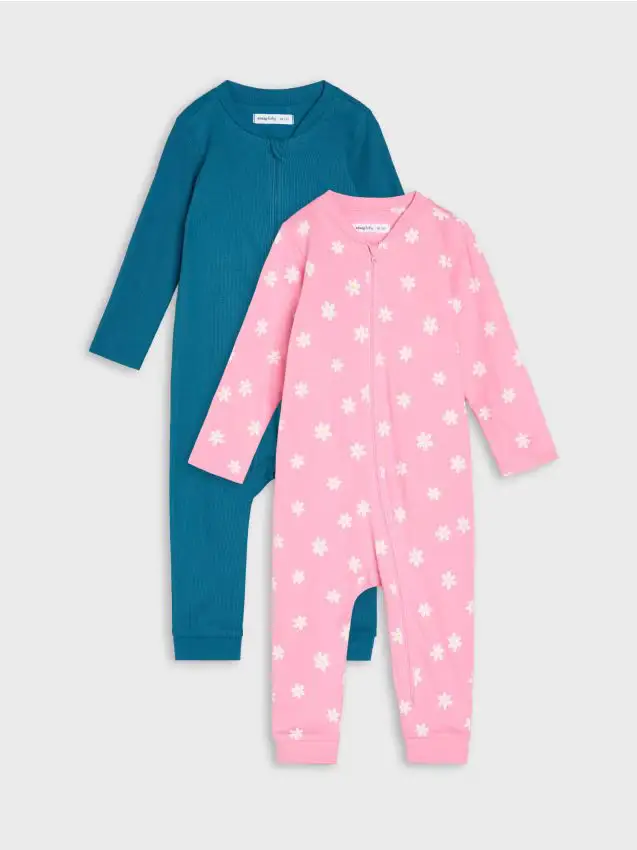 Sinsay Confezione da 2 tute in cotone - rosa