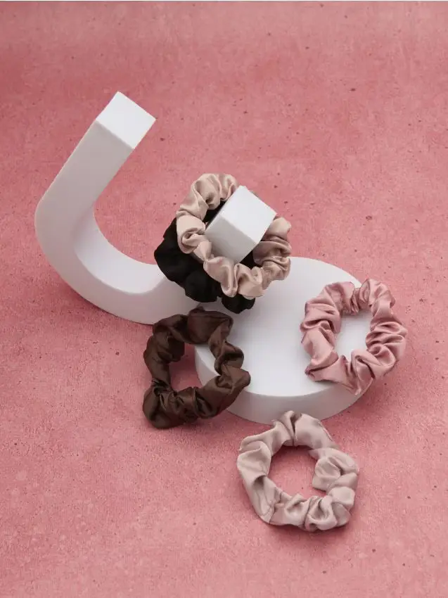 Confezione da 5 elastici per capelli - multicolor